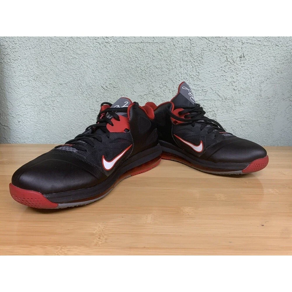 Nike LeBron Low Bred Size 12 Black Red‎ White 510811-003 2019